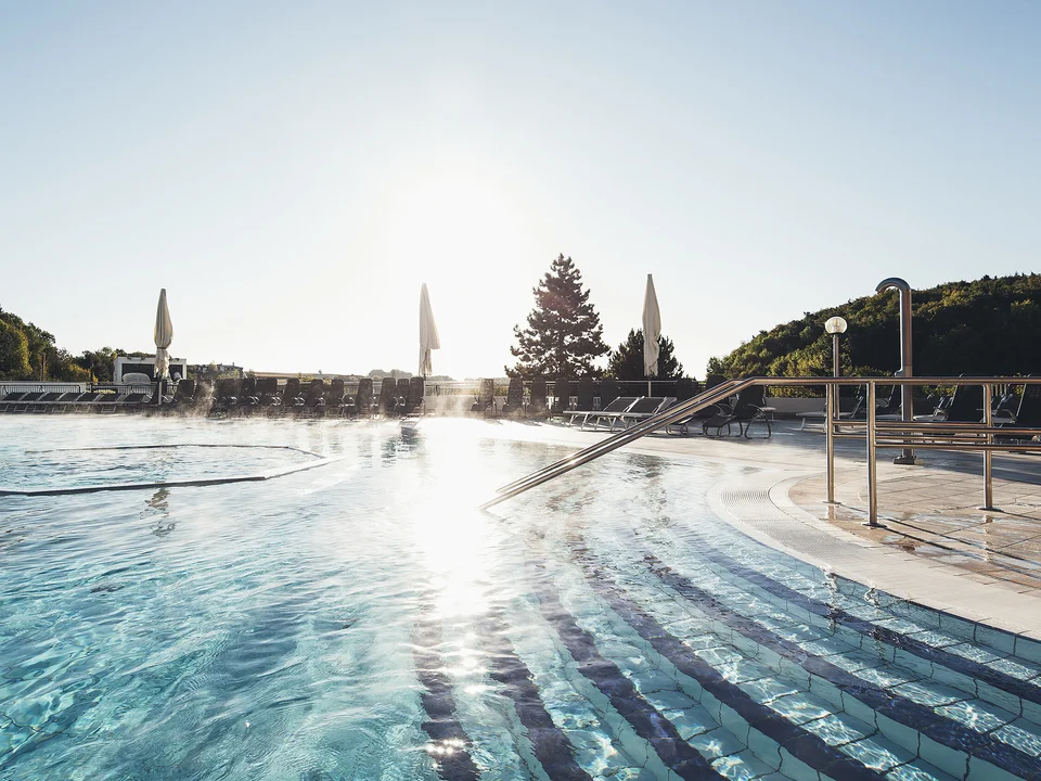 Freibereich in der Therme Loipersdorf.